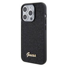 Guess Apple iPhone 15 Pro GUESS GUHCP15LPMSDGSK Hátlap - Fekete tok és táska