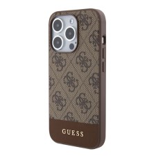 Guess Apple iPhone 15 Pro GUESS GUHMP15LG4GLBR MagSafe Hátlap - Barna tok és táska