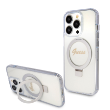 Guess Apple iPhone 15 Pro GUESS GUHMP15LHRSGSD MagSafe Hátlap - Átlátszó tok és táska