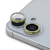Guess Apple iPhone 16/16 Plus Guess GUCL162SGGD Metal 3D Kameravédő Üvegfólia - Arany Köves