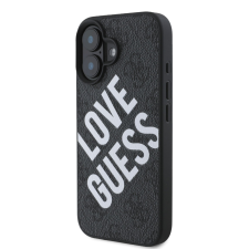 Guess Apple iPhone 16 GUESS GUHMP16SP4PLGWK MagSafe Hátlap - Fekete tok és táska
