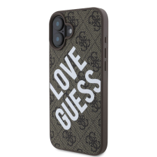 Guess Apple iPhone 16 GUESS GUHMP16SP4PLGWW MagSafe Hátlap - Barna tok és táska