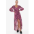 Guess aszimmetrikus ruha paisley mintával W3YK48 XS INTL Pink