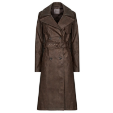 Guess Ballonkabátok CARMEN PU TRENCH Barna EU L női dzseki, kabát