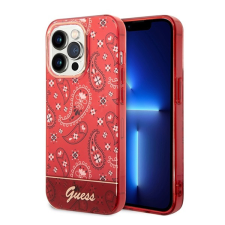 Guess Bandana Paisley Apple iPhone 14 Pro hátlap tok , piros tok és táska