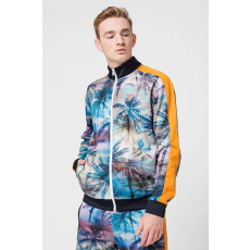 Guess blúz cipzárral sunsetpalm Multicolor XL INTL