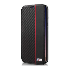 Guess BMW Apple iPhone X / XS Flip Tok - Fekete (BMBKTRPXCAPRBK) tok és táska