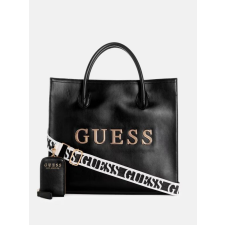  GUESS Caracara női nagy táska, fekete, eko bőr kézitáska és bőrönd