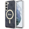 Guess CG MOBILE GUESS 4G MAGSAFE szilikon telefonvédő (ütésállóság, légpárnás sarok, műanyag hátlap) FEKETE Samsung Galaxy S23 (SM-S911) (GUHMS23SH4STK) (GUE2604)