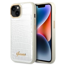 Guess Croco Collection Apple iPhone 14 Plus Tok - Ezüst tok és táska