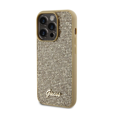 Guess Disco Metal Script Apple iPhone 15 Pro hátlap tok arany tok és táska