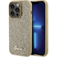 Guess Disco Metal Script Apple iPhone 15 Pro hátlap tok, arany (GUHCP15LPMSDGSD) (GUE003083) tok és táska