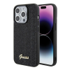 Guess Disco Metal Script Apple iPhone 15 Pro hátlap tok, fekete