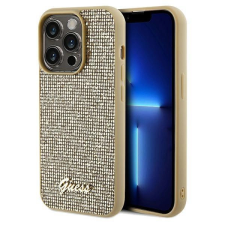 Guess Disco Metal Script tok iPhone 14 Pro Max - arany színű tok és táska