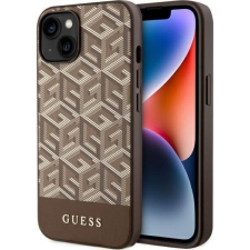 Guess Eredeti Előlap Tok GUESS GUHMP14SHGCFSEK iPhone 14 Készülékhez MAG GCUBE / Barna (GUHMP14SHGCFSEW) tok és táska