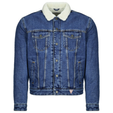 Guess Farmerkabátok SHERPA REG TRUCKER Kék EU XL