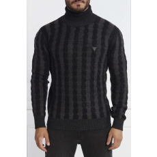Guess férfi pulóver M3BR26 L INTL Fekete | Sötétszürke