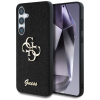 Guess Fixed Glitter Big 4G Metal Logo Samsung Galaxy S25 kemény hátlap tok, fekete