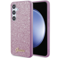 Guess GGUHCS24MHGGSHU Glitter Script keménytok Samsung Galaxy S24 Plus - lila tok és táska