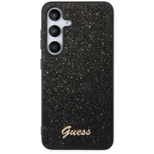 Guess Glitter Flakes Metal Logo Samsung Galaxy S24 fekete PC/TPU tok (GUHCS24SHGGSHK) tok és táska