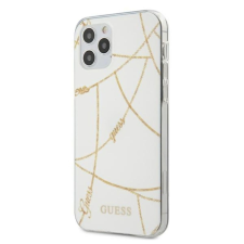 Guess Gold Chain - tok iPhone 12 Pro Max készülékhez fehér (GUHCP12LPCUCHWH) tok és táska