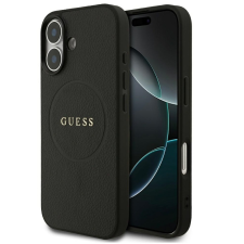 Guess Grained Ring Apple iPhone 17 MagSafe hátlap tok, fekete tok és táska