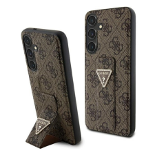 Guess Grip Stand 4G Triangle Strass Samsung Galaxy S24 hátlap tok, barna GUHCS24SPGS4TDW tok és táska