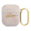 Guess GUA24GSMP 4G Script Metal Collection tok AirPods 1/2 - rózsaszín