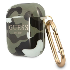 Guess GUA2UCAMA Camo Collection tok AirPods 1/2 - zöld terepmintás fülhallgató, fejhallgató tok