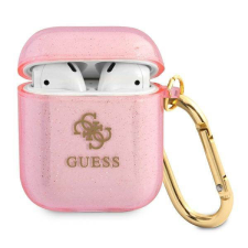 Guess GUA2UCG4GP AirPods rózsaszín Glitter Collection tok audió kellék