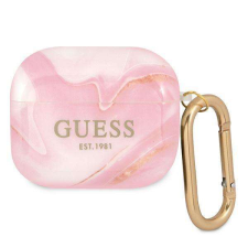 Guess GUA3UNMP AIRPODS 3 Fedjük le a rózsaszín / rózsaszín MarbleCollectiont tok fülhallgató, fejhallgató tok