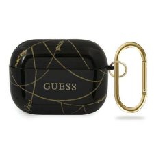 Guess GUACAPTPUCHBK AirPods Pro hátlaptok /fekete Aranylánc kollekció fülhallgató, fejhallgató tok