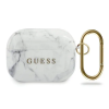 Guess GUACAPTPUMAWH AirPods Pro fehér Marble Collection tok