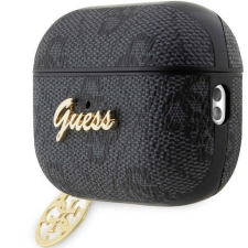 Guess GUAP2G4GSMK 4G Charm Collection tok AirPods Pro 2 - fekete fülhallgató, fejhallgató tok
