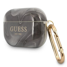 Guess GUAPUNMK Marble Collection tok AirPods Pro - fekete fülhallgató, fejhallgató tok