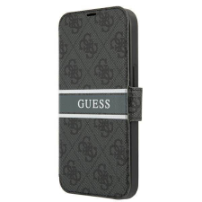 Guess GUBKP13L4GDGR iPhone 13 Pro / 13 6,1&quot; szürke 4G csíkos könyvtok tok és táska