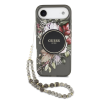 Guess Guess IML Flowers Strap MagSafe tok iPhone 17 Air készülékhez fekete