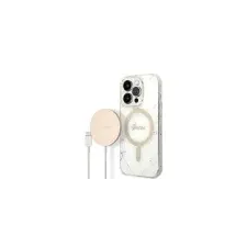 Guess Guess Marble MagSafe Apple iPhone 14 Pro Mobiltelefon Tok - Fehér tok és táska