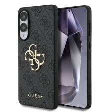 Guess Guess PU 4G Metal Logo tok Samsung Galaxy S25 Edge készülékhez szürke tok és táska