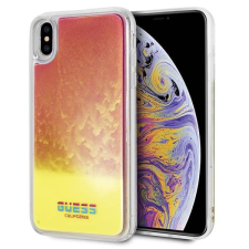Guess GUHCI65GLCPI iPhone Xs Max rózsaszín California foszforeszkáló keménytok tok és táska