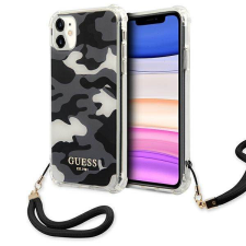 Guess GUHCN61KSARBK iPhone 11 6,1" / Xr fekete Camo Collection keménytok tok és táska