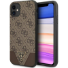 Guess GUHCN61PU4GHBR iPhone 11 6,1" / Xr 6,1" Barna 4G Triangle Collection Keménytok (GUE1185BR)
