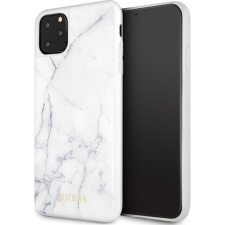 Guess GUHCN65HYMAWH iPhone 11 Pro Max Fehér Márvány Tok (GSM096056) tok és táska