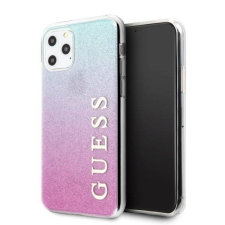 Guess GUHCN65PCUGLPBL iPhone 11 Pro Max rózsaszín-kék kemény tok Glitter Gradient telefontok tok és táska