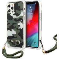 Guess GUHCP12MKSARKA iPhone 12/12 Pro 6,1" Keki Camo Collection Keménytok (GUHCP12MKSARKA) tok és táska