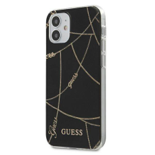 Guess GUHCP12SPCUCHBK iPhone 12 mini 5,4" fekete Gold Chain keménytok tok és táska