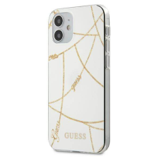 Guess GUHCP12SPCUCHWH iPhone 12 mini 5,4" fehér Gold Chain Collection keménytok tok és táska