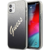 Guess GUHCP12SPCUGLSBK IPhone 12 Mini 5,4" Fekete/fekete Keménytokos Glitter Gradient Script (GUE859BLK)