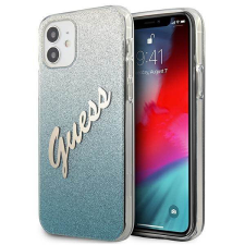 Guess GUHCP12SPCUGLSBL iPhone 12 mini 5,4" kék csillogó színátmenetes Script keménytok tok és táska
