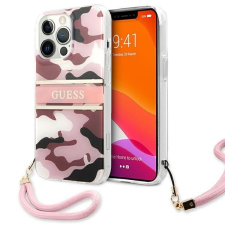 Guess GUHCP13LKCABPI iPhone 13 Pro / 13 6.1 „pink / rózsaszín tok Camo Szíj Kollekció tok és táska